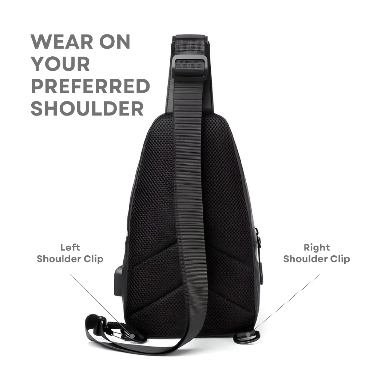 Security-Friendly Shoulder Bag | Water-Resistant and Anti-Theft