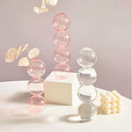 Moderne Glas Schmuckschale - Babyrosa