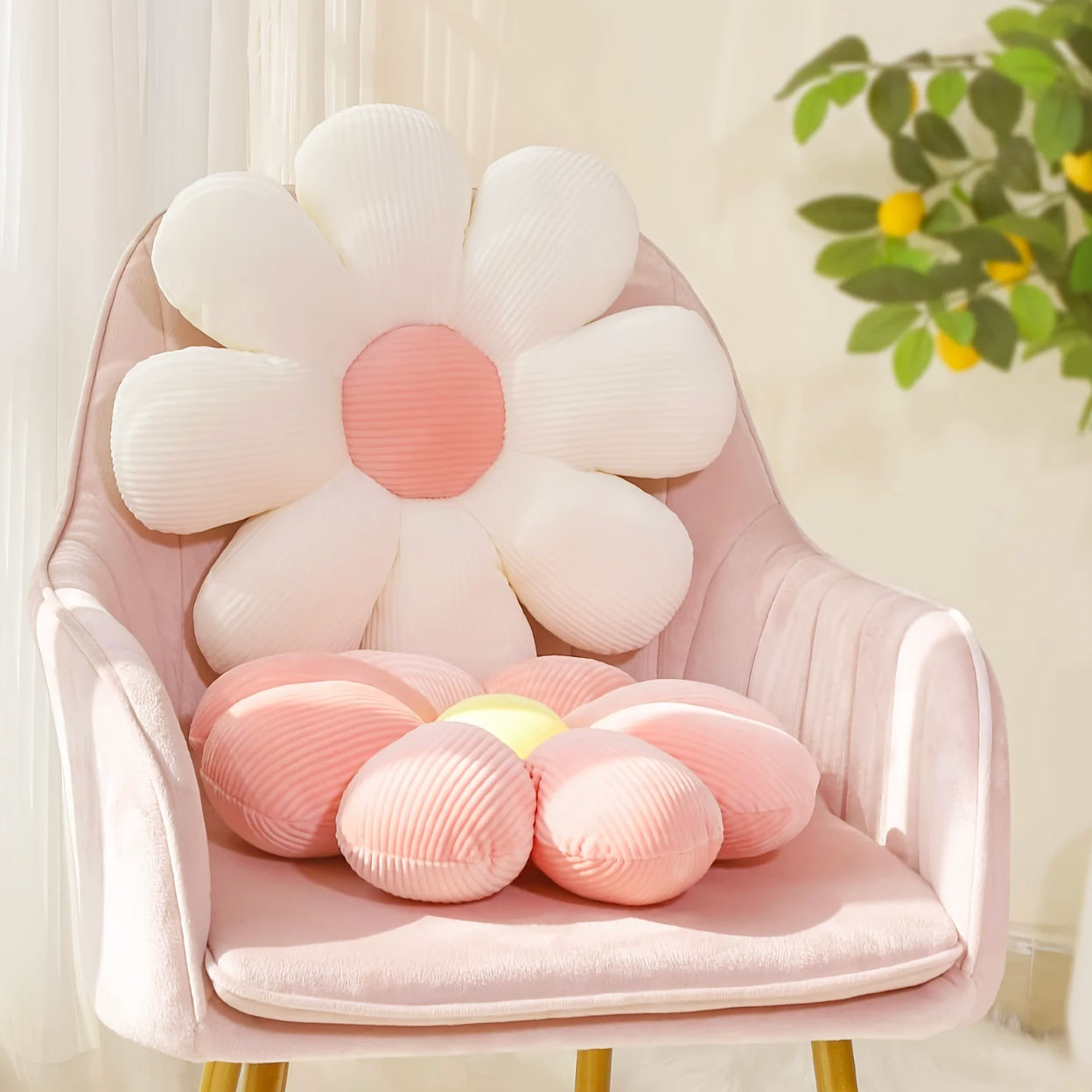 Weiche Kissenauflage in Daisy-Design