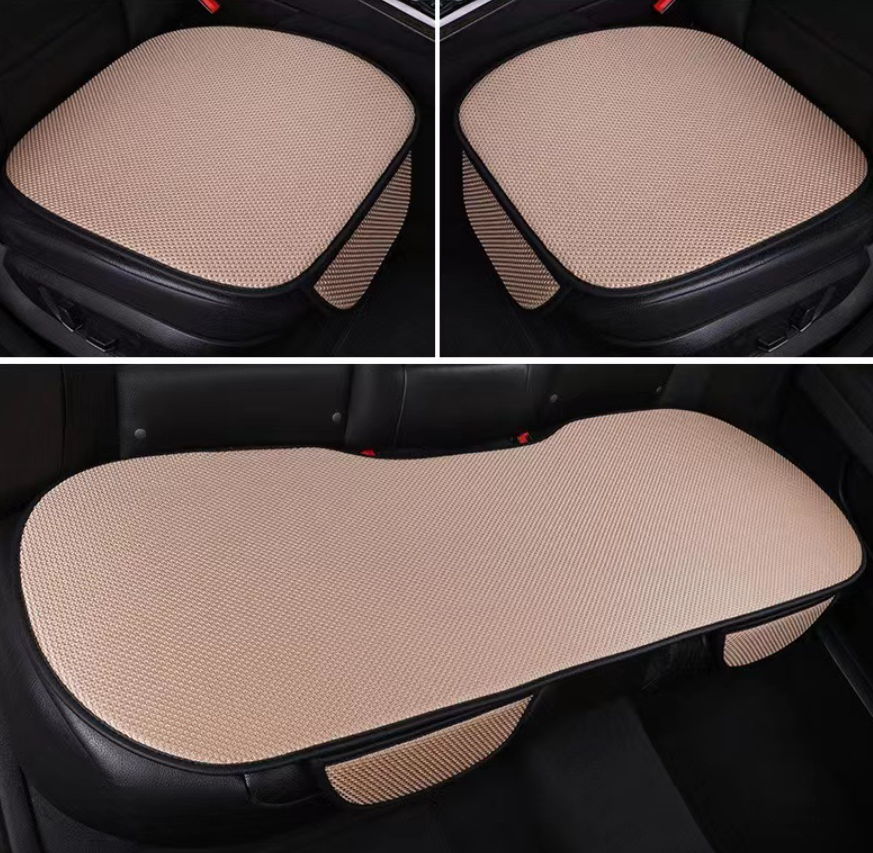BreezeComfort Autoabdeckungsset – Atmungsaktive Eis-Seitenpolster mit Massageeffekt