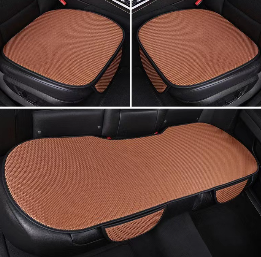 BreezeComfort Autoabdeckungsset – Atmungsaktive Eis-Seitenpolster mit Massageeffekt