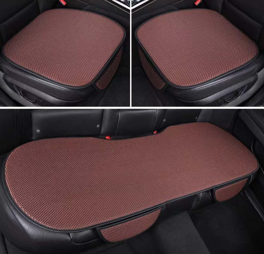 BreezeComfort Autoabdeckungsset – Atmungsaktive Eis-Seitenpolster mit Massageeffekt