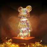 Enchanting 3D Bear Lamp with Mesmerizing Light Effects