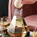 5-teiliges Set Gläser aus Kristall