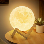 Wiederaufladbare LED-Mondlampe mit 16 Farben und Fernbedienung