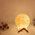 Wiederaufladbare LED-Mondlampe mit 16 Farben und Fernbedienung