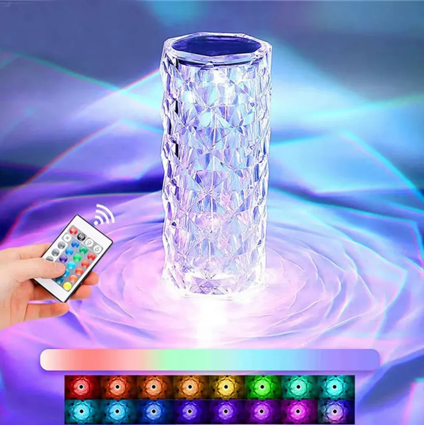 Funkelnde LED-Lampe mit Fernbedienung – 16 Farben, Touchsteuerung