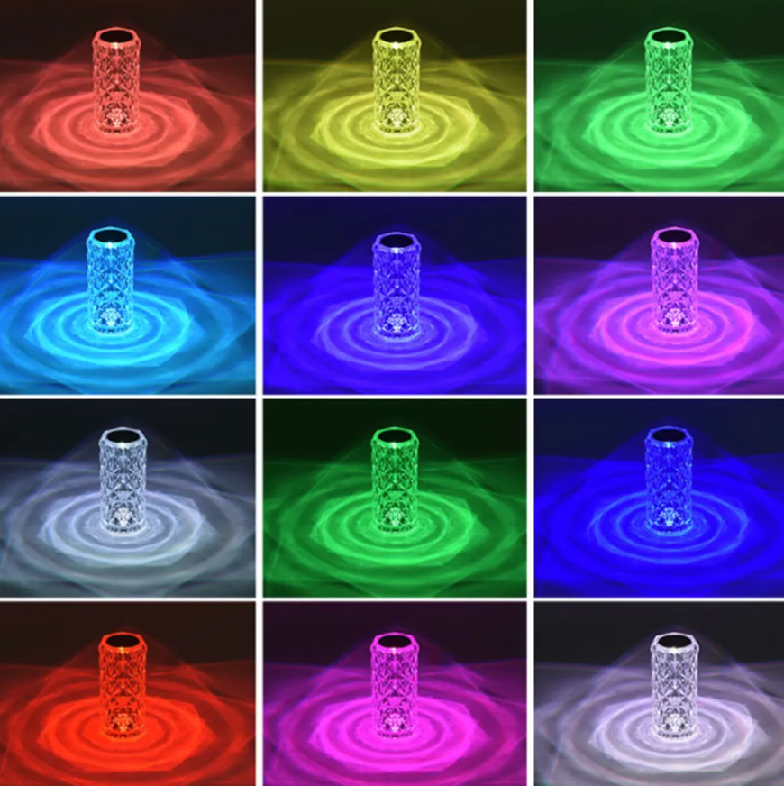 Funkelnde LED-Lampe mit Fernbedienung – 16 Farben, Touchsteuerung