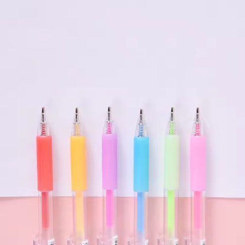 Kreatives Set mit bunten Gelstiften für 3D-Kunst