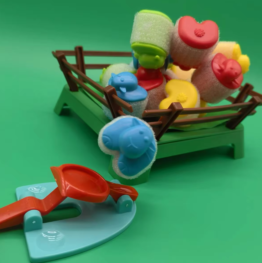 Brettspiel mit hüpfenden Schafen