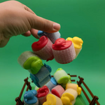Brettspiel mit hüpfenden Schafen
