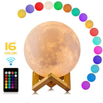 Wiederaufladbare LED-Mondlampe mit 16 Farben und Fernbedienung