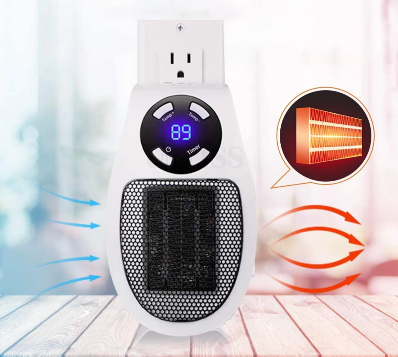 Compact and Quiet Fan Heater – Efficient Warmth for Every Room