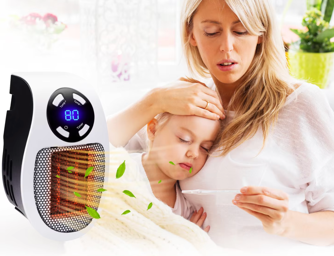 Compact and Quiet Fan Heater – Efficient Warmth for Every Room