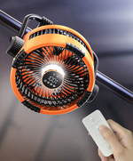 Campingventilator 3-in-1 mit LED und Powerbank – 20.000mAh, mit Haken & Fernbedienung