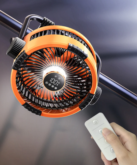 Campingventilator 3-in-1 mit LED und Powerbank – 20.000mAh, mit Haken & Fernbedienung