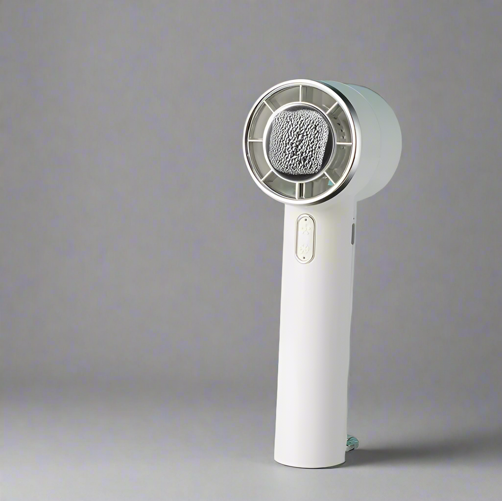 Mini Ventilator mit Kühlplatte – Tragbarer Lüfter mit 100 Geschwindigkeiten und einstellbarem Luftstrom