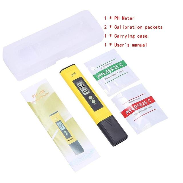 Precise pH Meter with LCD Display for Liquids