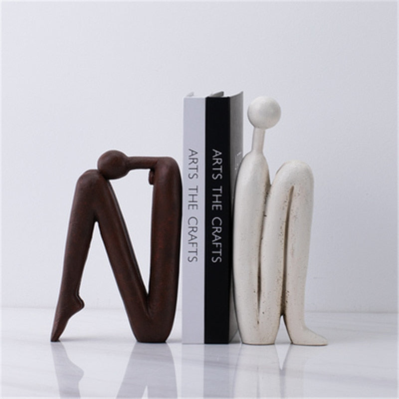 Artful Metal Bookends for Stylish Order