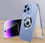360° Full Protection Case for iPhone 15, 14, 13 – Magnetic & Aluminum