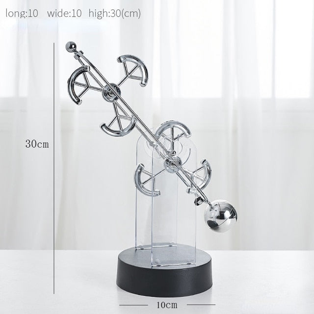 Kinetische Eleganz | Rotierendes Pendel Ornament