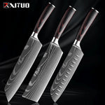 Edelstahl Küchenmesser Set von Nahria - 1-9 Teile mit Ergonomischen Griffen