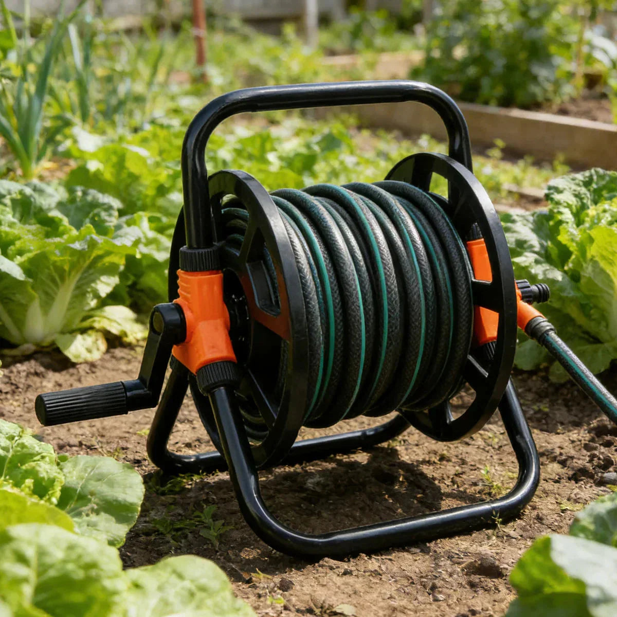 Praktische Gartenschlauch-Wickelstation | Freistehend | Optimale Schlauchführung