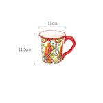 Becher mit Bohemian Blumenmuster