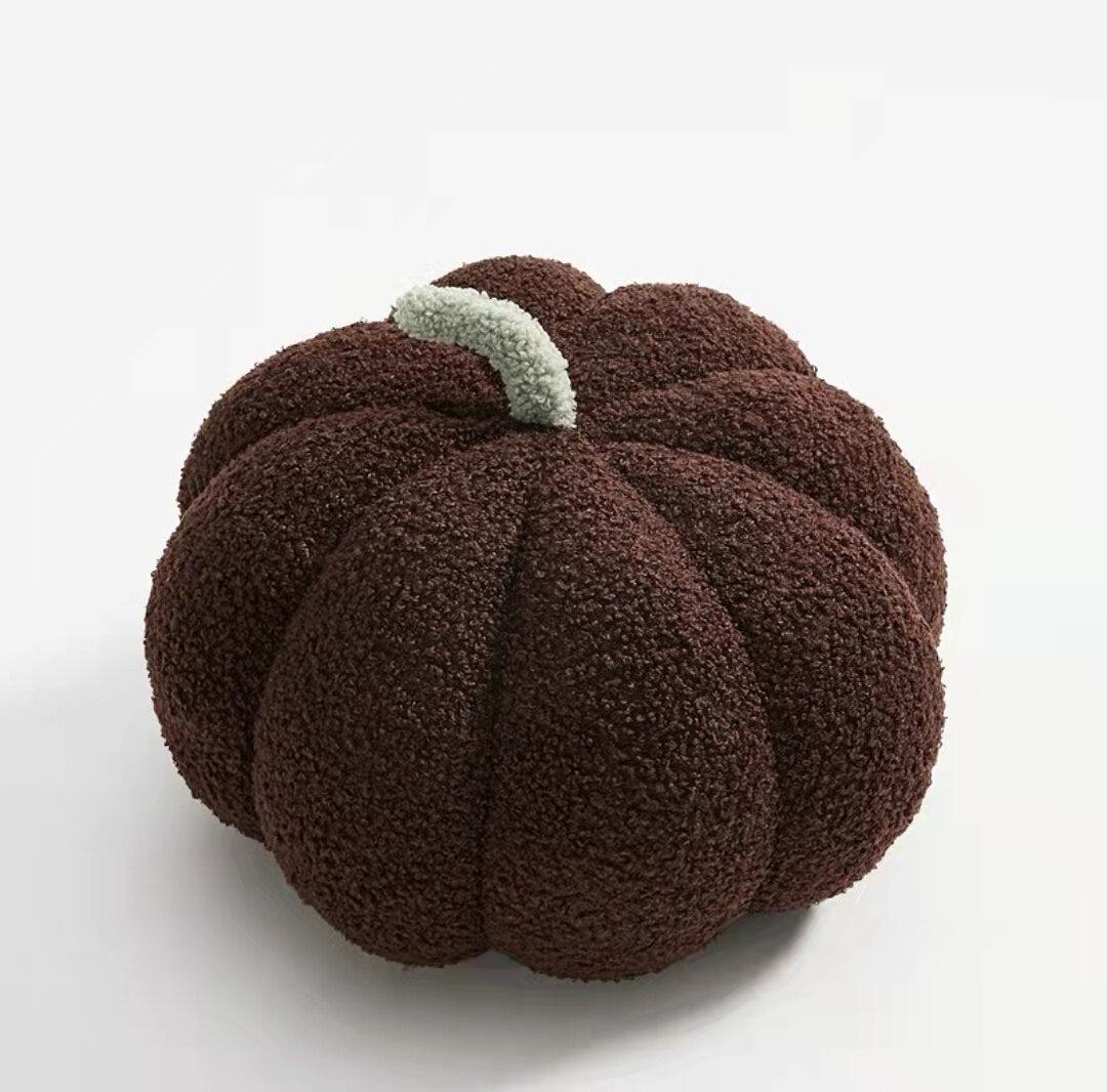 Kuschelkissen in Kürbisform