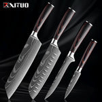 Edelstahl Küchenmesser Set von Nahria - 1-9 Teile mit Ergonomischen Griffen