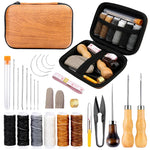Vielseitiges Lederhandwerker-Set | 92 oder 27 Teile | Inklusive robuster Fäden & professioneller Werkzeuge