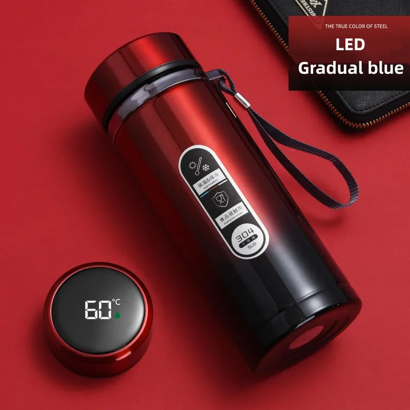 Intelligente Thermosflasche mit LED-Temperaturanzeige (800ml–1L)