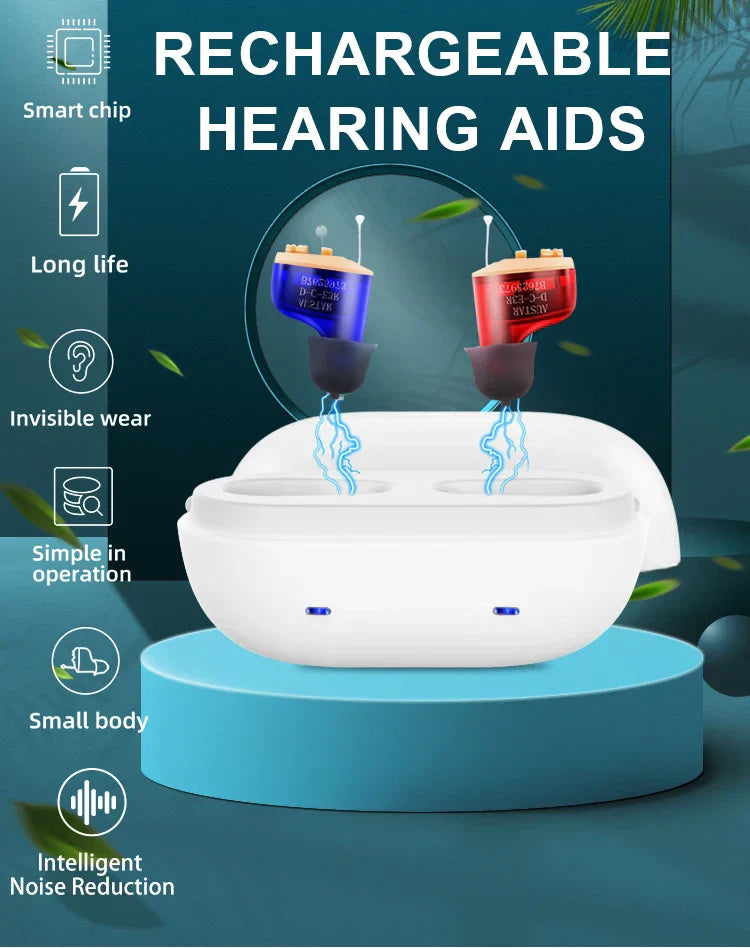 Discreet Digital Hearing Aid for Clear Hearing and Joie de Vivre