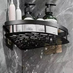 Eckregal aus Aluminium für die Wand – platzsparender Badorganizer ohne Bohren