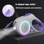 Safety Leash with LED for Dogs and Cats | Flexible & Ergonomic | Ideal for Nighttime
