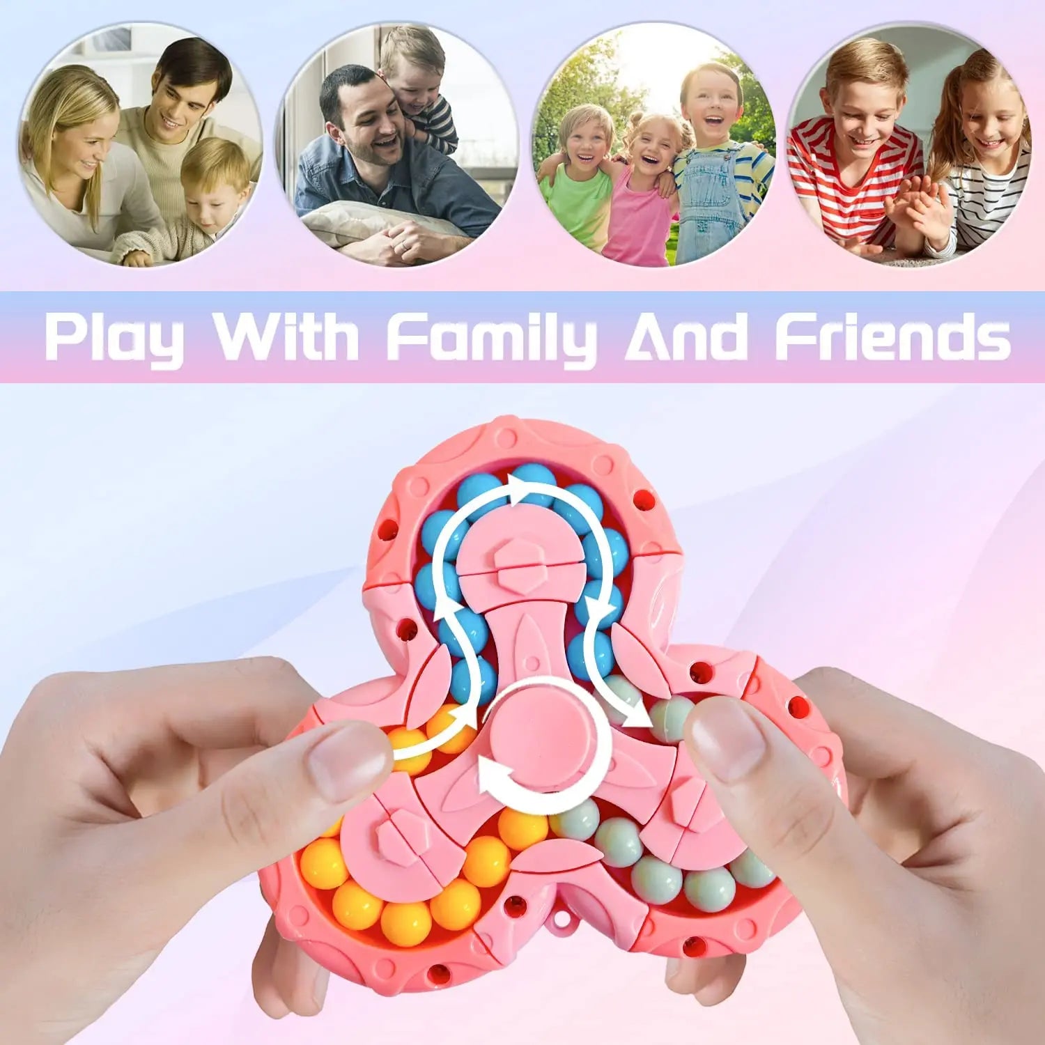 Drehbarer Fidget Spinner mit 360° Bewegung