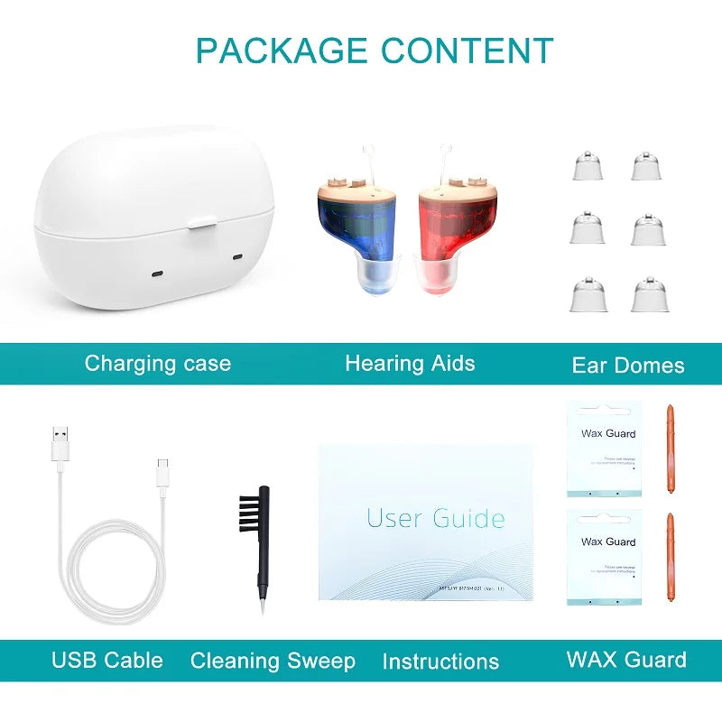 Discreet Digital Hearing Aid for Clear Hearing and Joie de Vivre