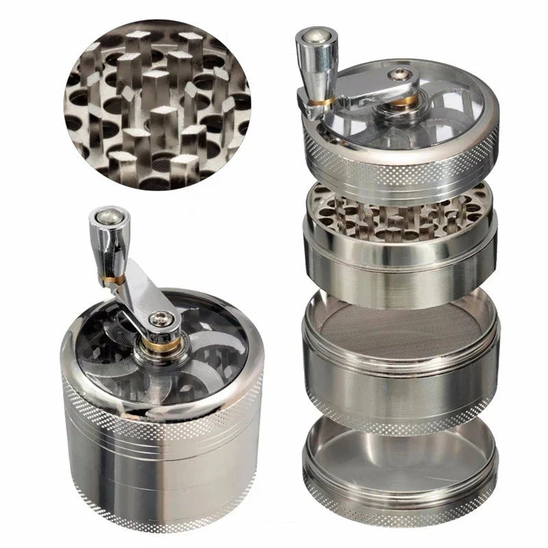 Elegant Aluminum Herb Grinder | 4-Piece Precision