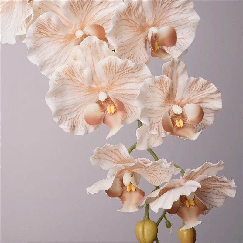 Künstliche Phalaenopsis-Orchidee mit 9 Blütenköpfen