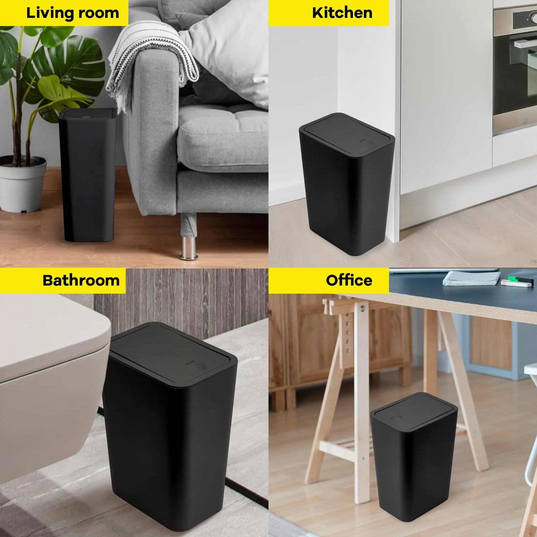 SmartClean 10L Badezimmer-Mülleimer – Hygienisch & Praktisch