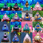 Orgonit-Pyramide mit Amethystpendel – Energie, Schutz und Dekoration
