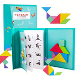 Magnetisches Holztangram-Puzzle für kreative Kinder