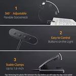 Rechargeable LED Reading Lamp with Flexible Arm and Clip