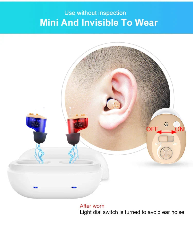 Discreet Digital Hearing Aid for Clear Hearing and Joie de Vivre