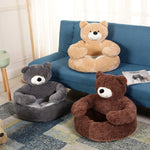 Thermal protection for your dog: Plush bed in the shape of a bear