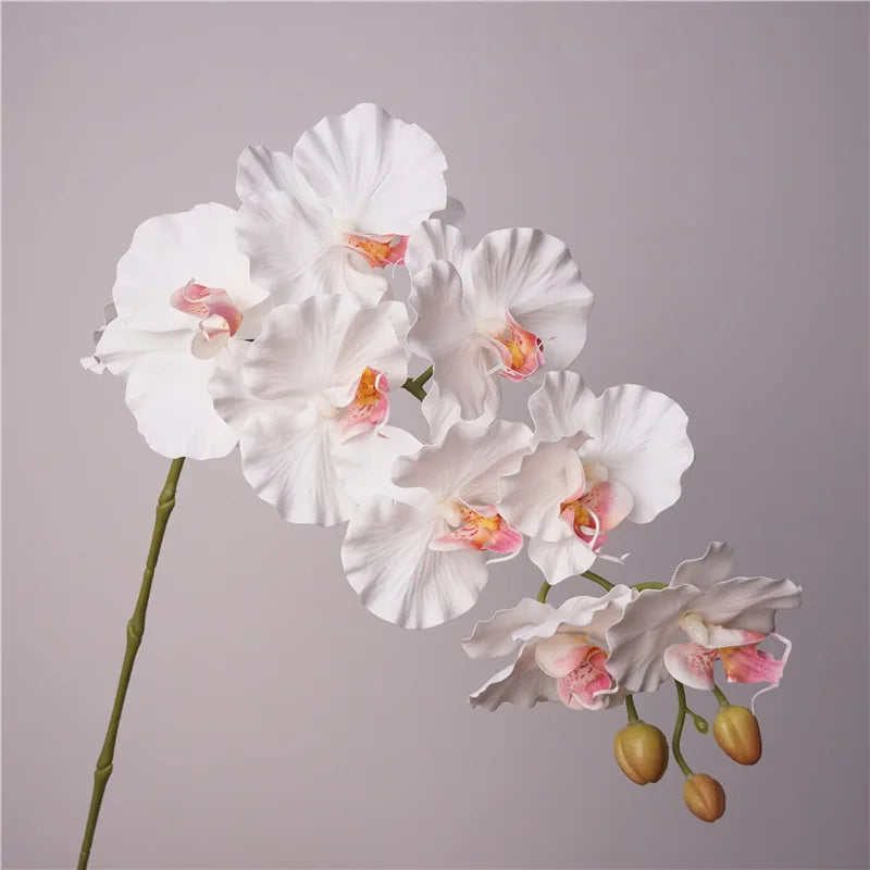 Elegante 9-blütige Kunstorchidee für jeden Raum