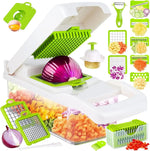 Küchenprofi | 12-in-1 Vegetable Chopper | 7 Stainless Steel Blades, Non-Slip & BPA-Free | For Versatile Vegetable Preparation