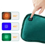 Tragbares Wärme-Kissen | Wiederaufladbar über USB | 3 Heizstufen | Ergonomischer Bauch- & Rückenwärmer | Mit automatischer Abschaltung