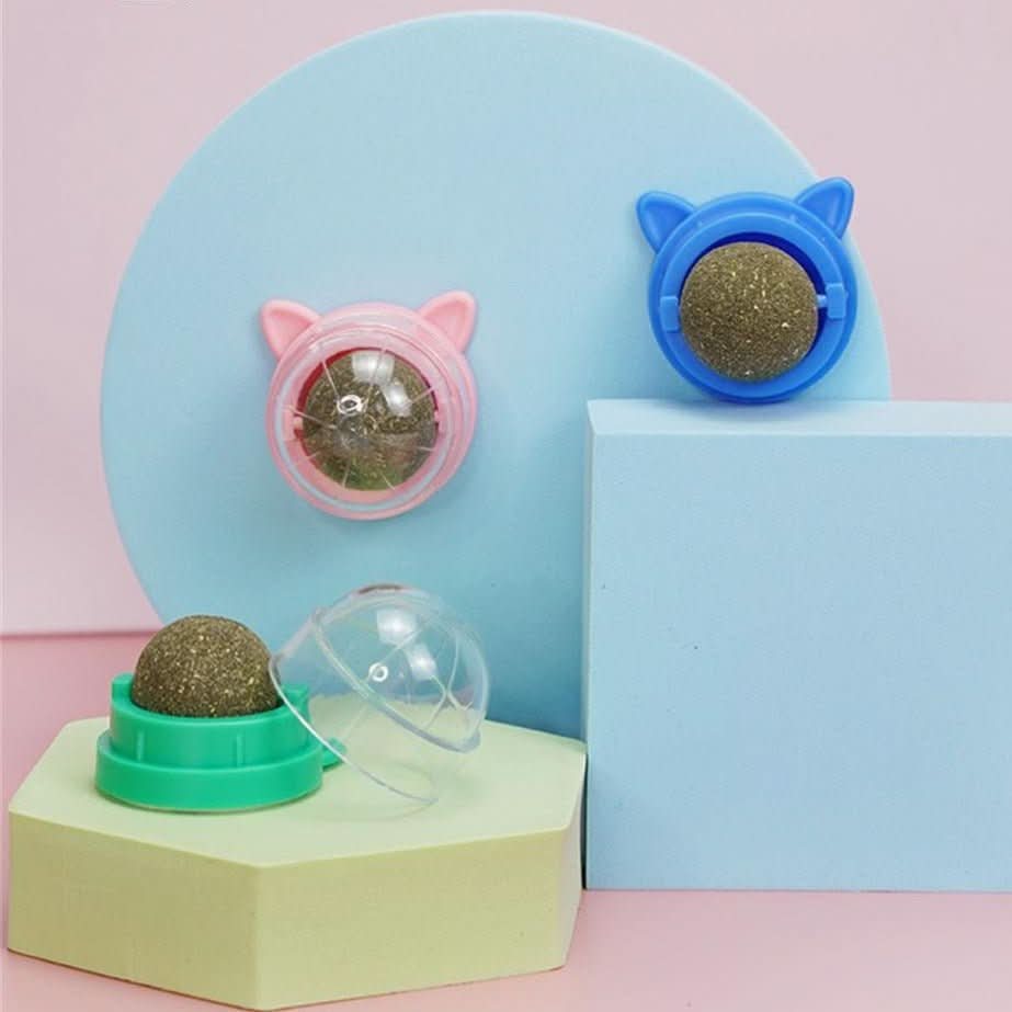 MintyMax | Fesselndes Katzenspielzeug mit Minze und rotierendem Ball