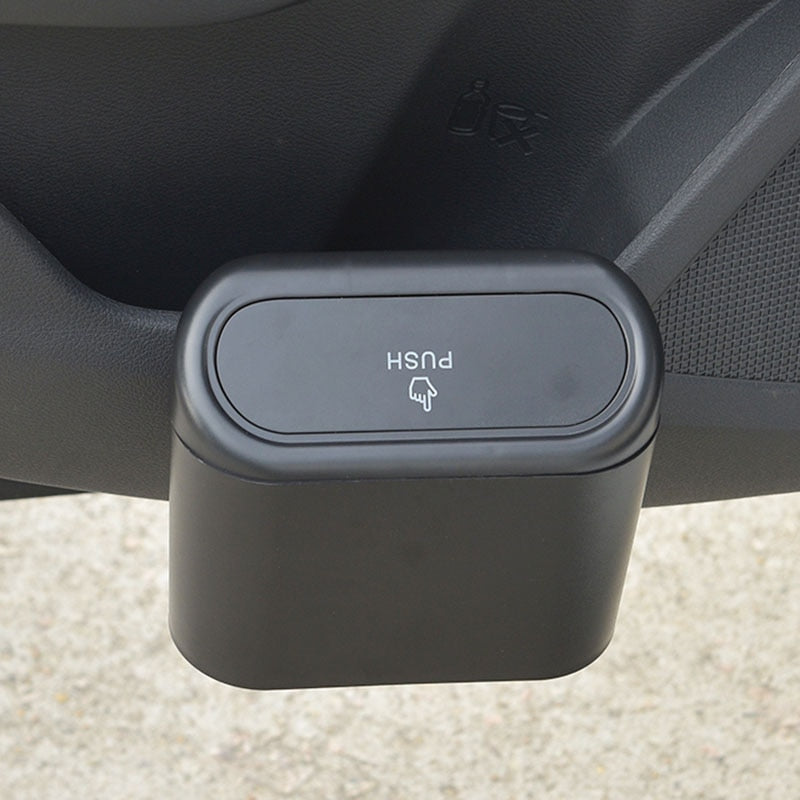 Praktische Auto-Mülltonne mit Deckel für Ordnung im Fahrzeug